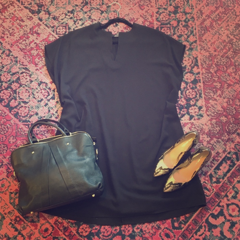 Stunning black shift dress